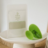 O'terra Glowing scrub & brush for the face 2 items